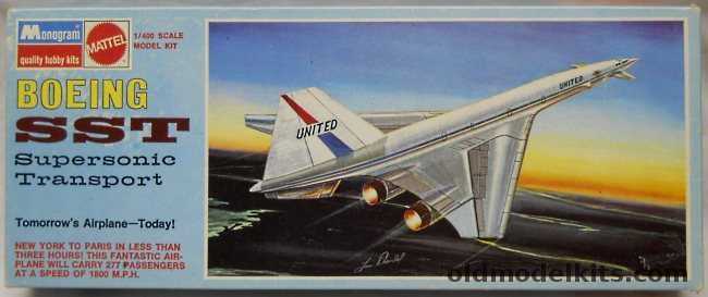 Monogram 1/400 Boeing 2707-200 SST United Airlines, 6815 plastic model kit